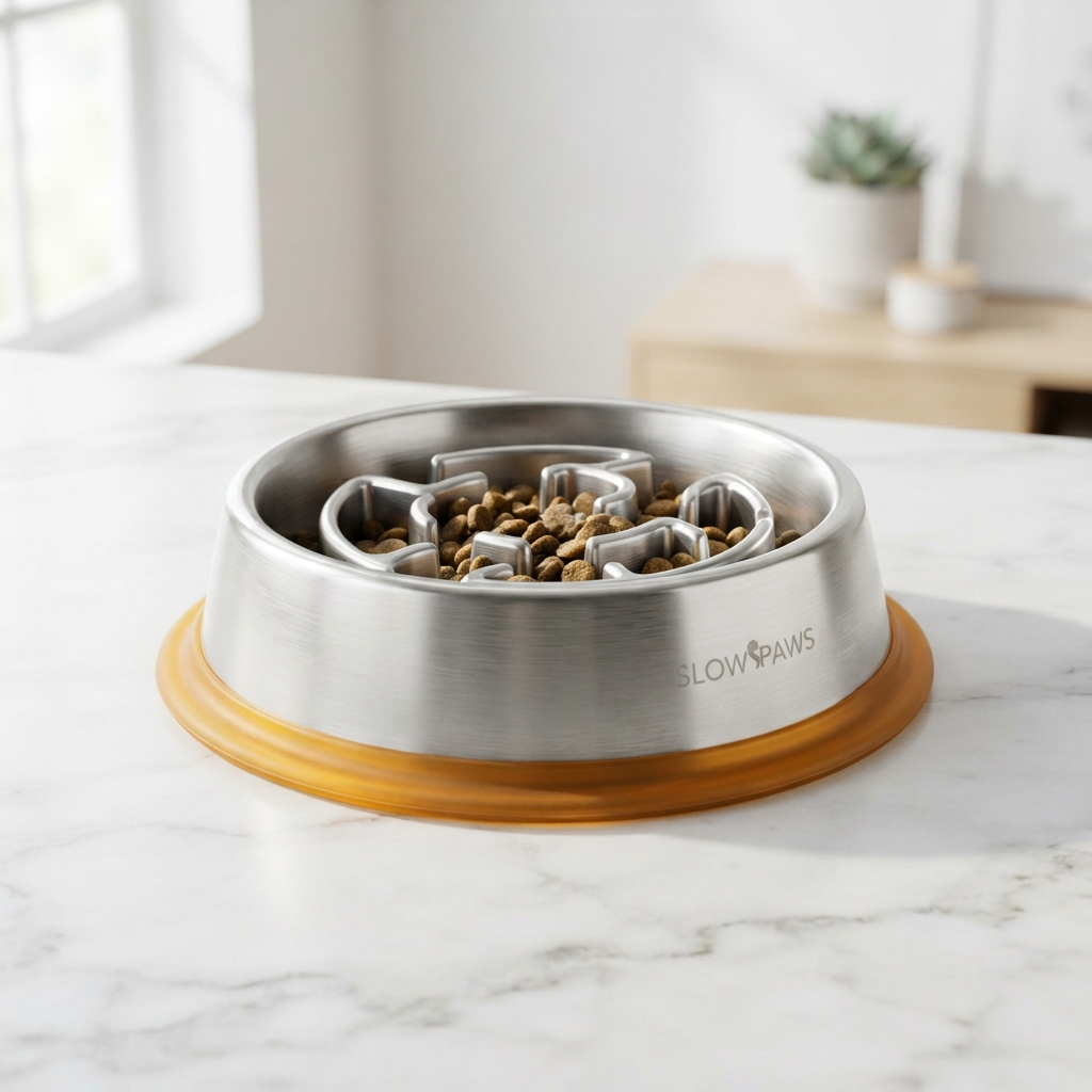 Furball™ Stainless Slow-Feeder Bowl